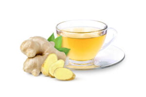 a cup of ginger tea.it is a best herbs for digestion