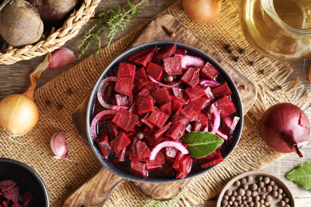 beetroot cutting pieces for beet kvass