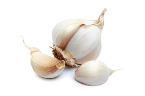 Garlic,isolated on white backgraund .it is also best herbs for digestion.